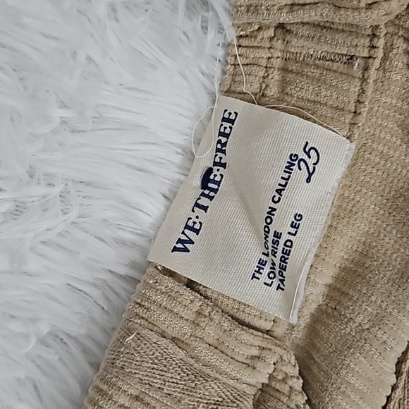 Free People We The Free The London Calling Low Rise Tapered Leg Tapioca - Picture 11 of 16